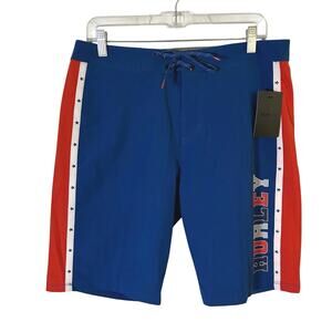 Hurley Men's BBQ Summer School Swim Board Surf Shorts 32 New